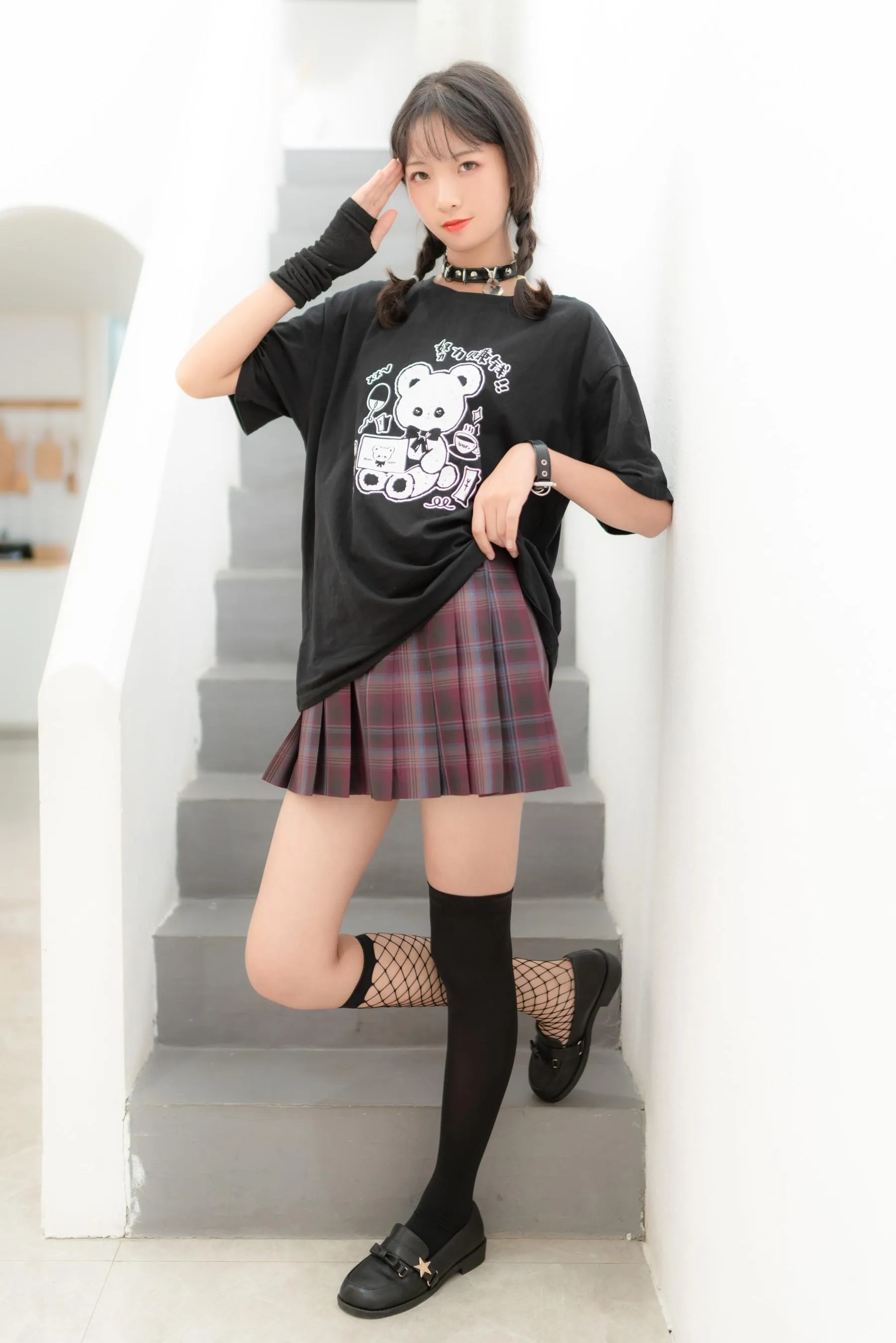 西瓜少女 NO.025 JK双拼袜 [37P]插图3